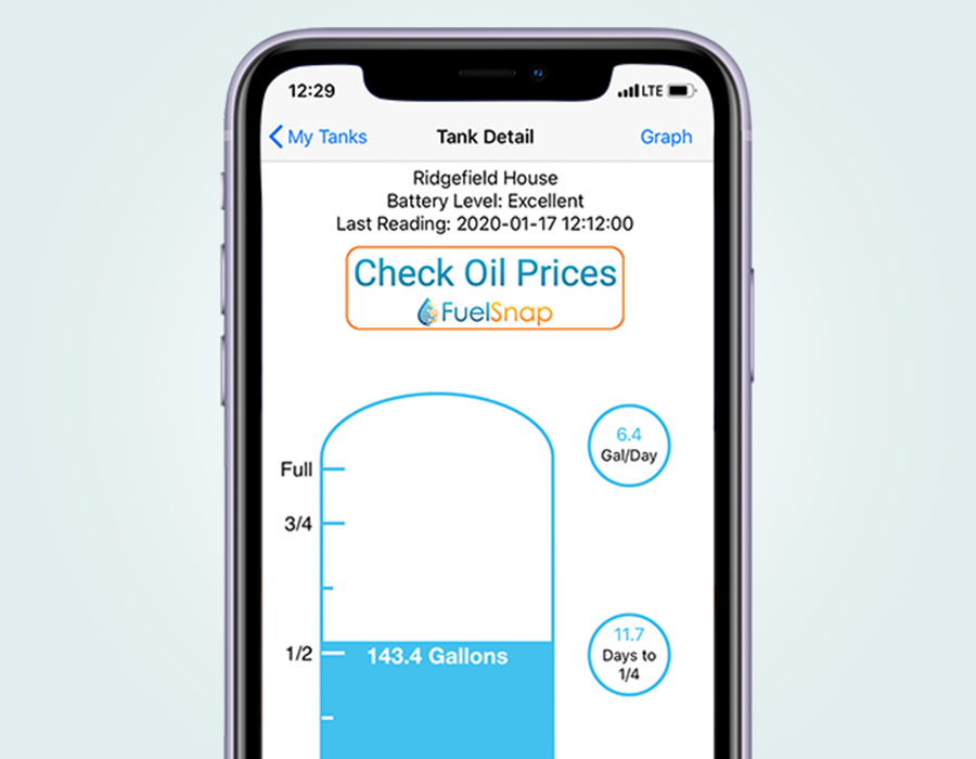 An app for analyzing your home heating oil consumption with Smart Oil Gauge
