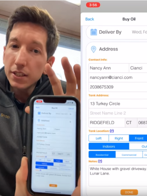 FuelSnap Founder Steve Using FuelSnap Application