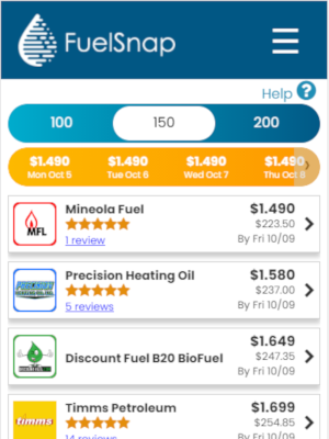 when to order fuel oil