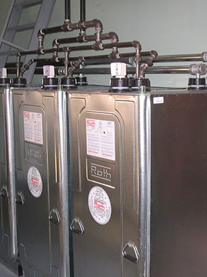 side by side roth oil tanks