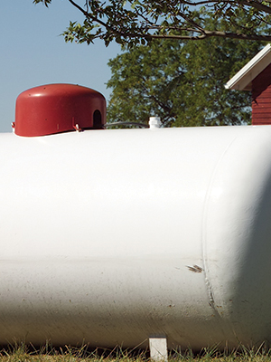 above ground propane tank