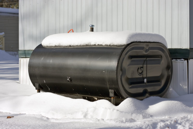 outdoor 275 gallon horizontal oil tank