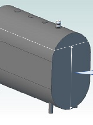 oil tank with smart oil gauge