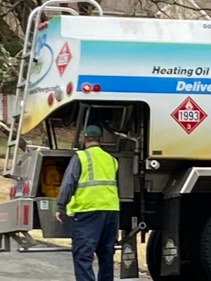heating oil delivery truck